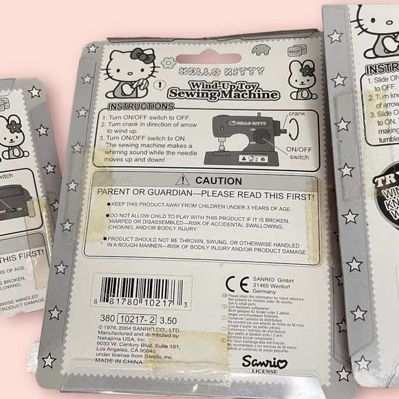 Hello Kitty Wind Up Toy Bundle Washing Machine, Sewing Machine, Vacuum Cleaner - Picture 4 of 6